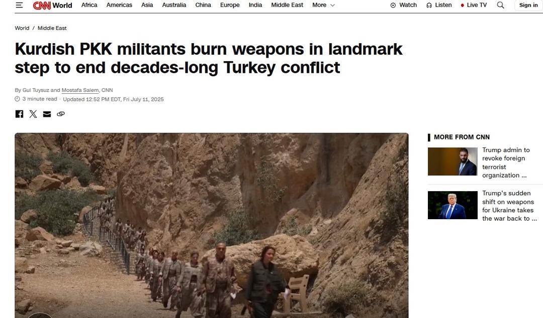 Terör örgütünün PKK silahlarının serbest bırakılması dünyanın gündeminde! 