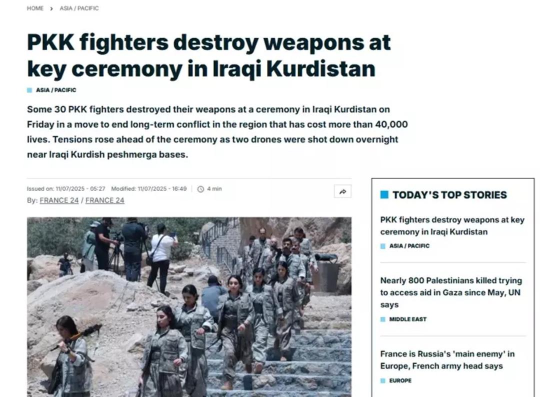 Terör örgütünün PKK silahlarının serbest bırakılması dünyanın gündeminde! 