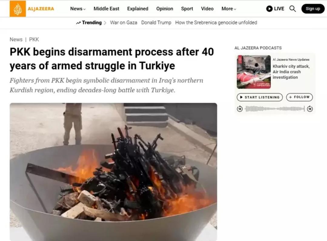 Terör örgütünün PKK silahlarının serbest bırakılması dünyanın gündeminde! 